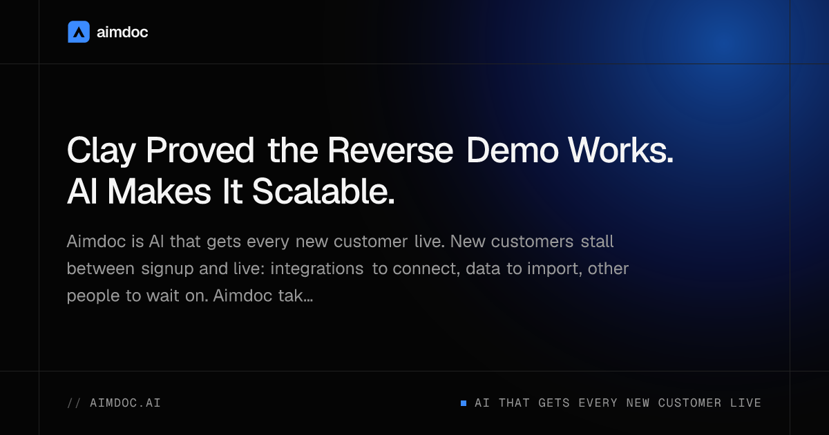 Clay Proved the Reverse Demo Works. AI Makes It Scalable.